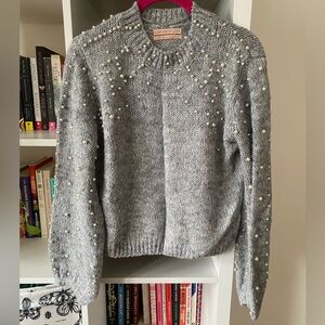 Urban Outfitters Pearl Detailed Sweater
